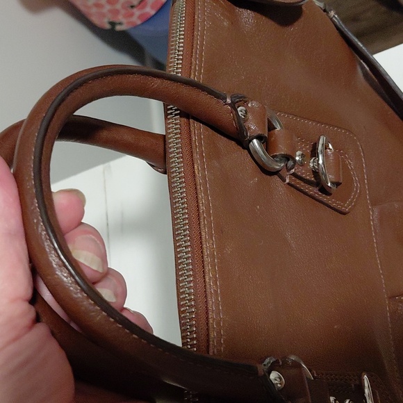 Coach Ashley brown leather satchel purse no. L1049-F15445 - Picture 13 of 13